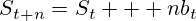 S_{t+n}=S_t + nb_t
